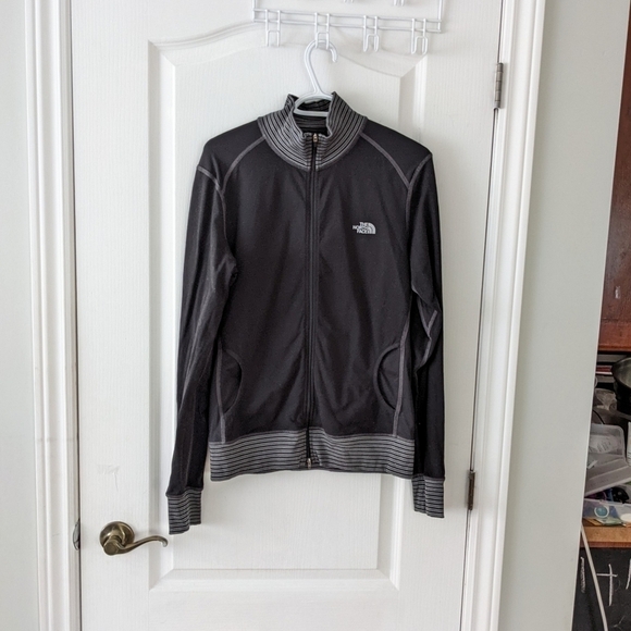 The north face track zip up jacket black size Large T8 - Picture 7 of 8